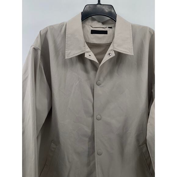 UNIQLO Women’s Bone Coach Lightweight Button-Up Long Sleeve Jacket SZ L - Picture 3 of 13